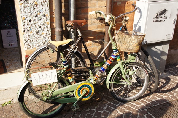Ravenna 
Nawet rower ma mozaiki...
